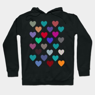 More Little Patterned Hearts Hoodie